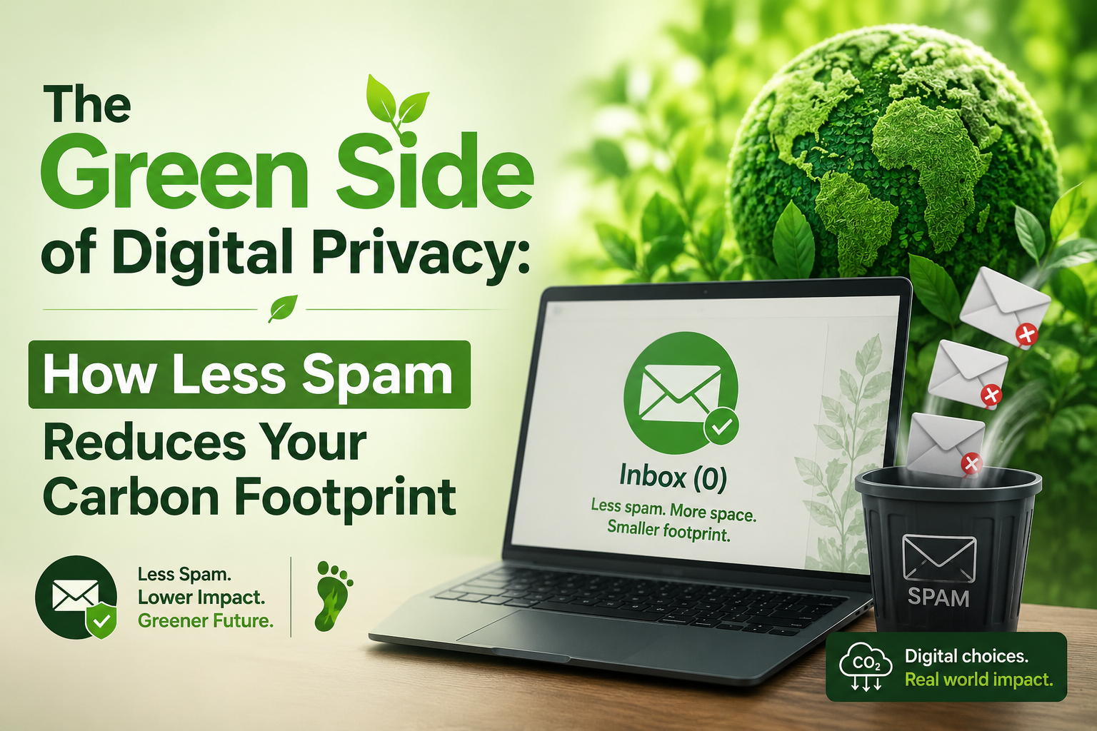 The Green Side of Digital Privacy: How Less Spam Reduces Your Carbon Footprint