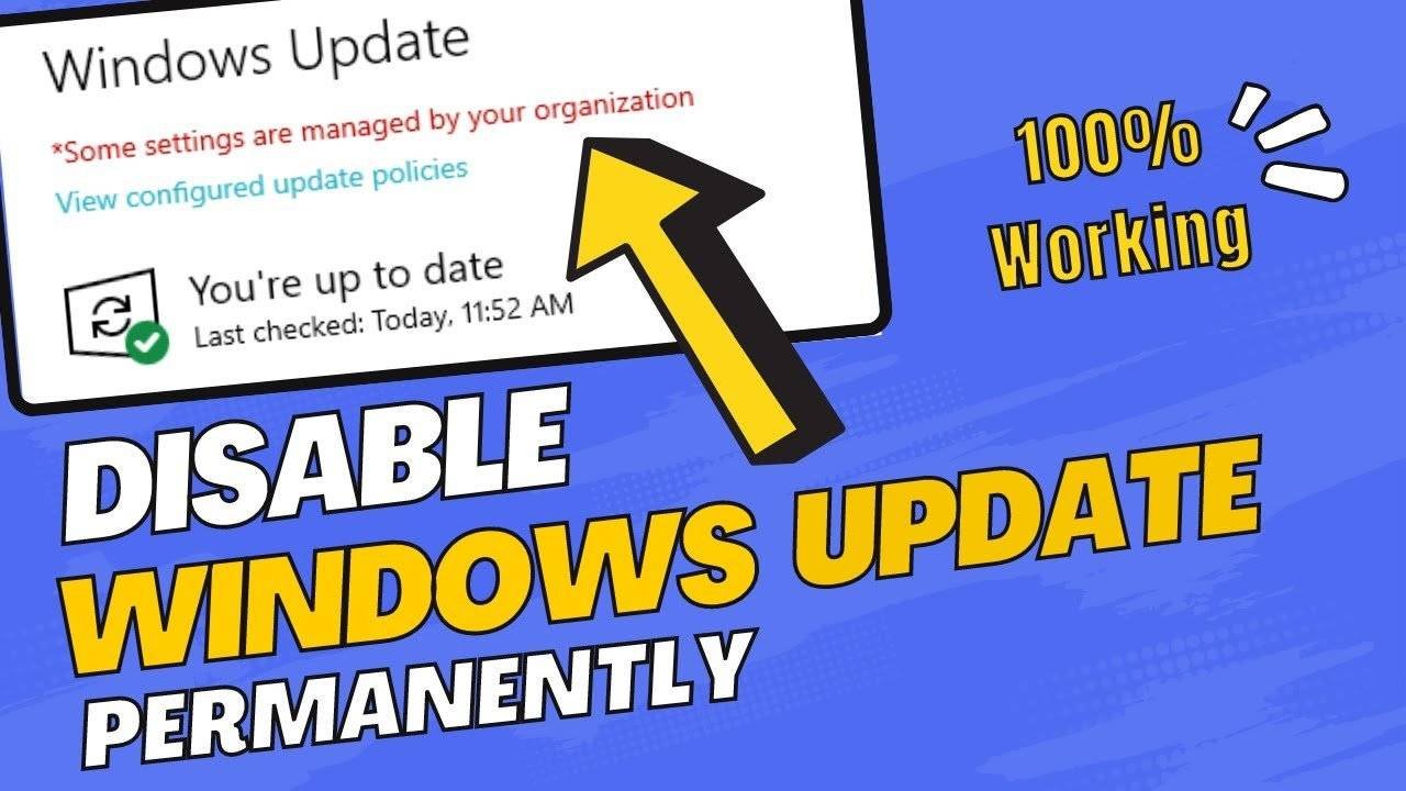 How to disable automatic updates on windows 10 permanently 2024
